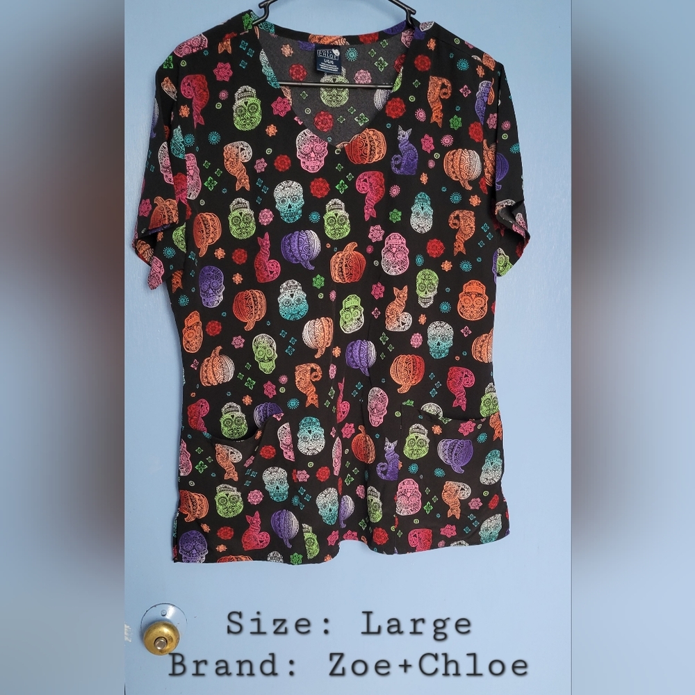 Zoe + Chloe scrub top